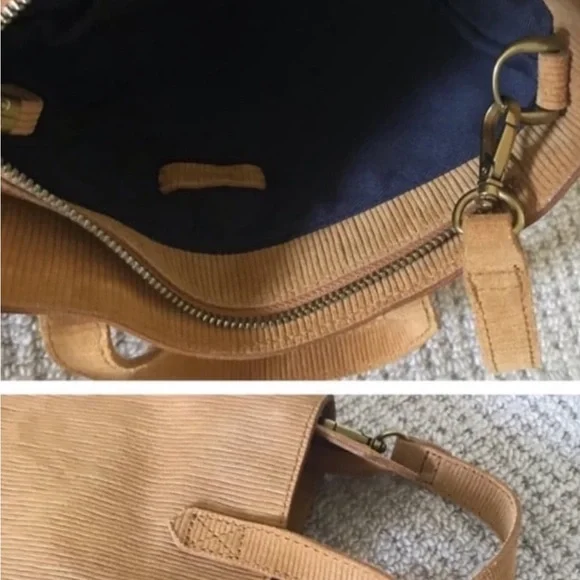 Madewell the transport corduroy suede small crossbody bag purse - Picture 12 of 14